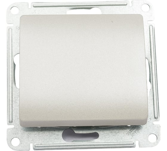 Механизм переключателя Переключатель Systeme Electric (Schneider Electric) 1-клавишный, СП Glossa 10А IP20 сх. 6 10AX платина GSL001261 5 шт 53606481208915 1