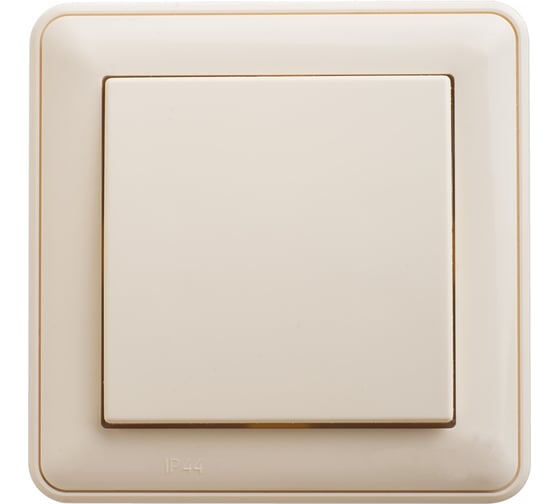 Переключатель Systeme Electric Wessen 59 aqua слоновая кость 1-клавишный, 10ax, ip44, (в сборе с рамкой) VS610-156B-28 10 шт 13606485439119 1