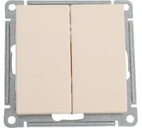 Переключатель Systeme Electric Wessen 59 слоновая кость 2-клавишный, 10ах VS610-256-2-86 10 шт 13606485438792