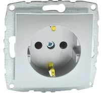 Механизм розетки MONO ELECTRIC L/D, с заземлением, серебро 500-002121-117