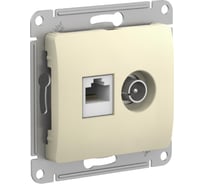 Розетка Systeme Electric (Schneider Electric) Glossa бежевый TV+RJ45, кат.5E GSL000289 10 шт 13606481813159