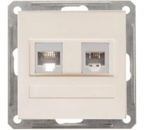 Розетка Systeme Electric Wessen 59 слоновая кость rj11+rj45 кат.5e RSI-251TK5E-2-86 10 шт 4607138060676