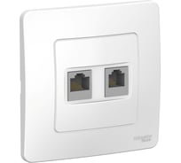 Розетка Systeme Electric (Schneider Electric) BLANCA С/У двойная: компютерная RJ45, кат.5E + телефон. RJ11, белый BLNIS045111 10 шт 13606481194685