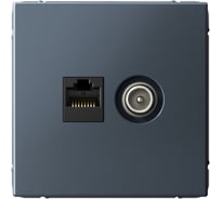 Розетка Systeme Electric ArtGallery грифель двойная ТВ + компьютерная RJ45, кат. 5Е GAL000789 5 шт 4690201036142