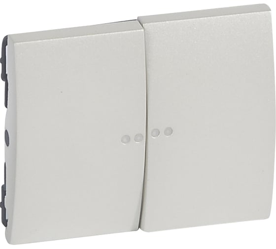 Лицевая панель Legrand Galea Life двойная с индикацией Pearl 771579 1