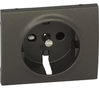 Лицевая панель Legrand Galea Life для розетки 2К+З с защитными шторками Dark Bronze 771221