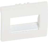 Лицевая панель Legrand Galea Life с держателем этикеток для информационной розетки RJ45 1 или 2 выхода White 777075