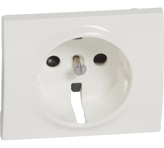 Лицевая панель Legrand Galea Life для розетки 2К+З с защитными шторками White 777021 1