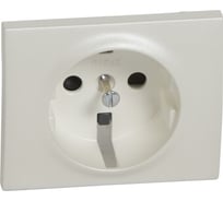 Лицевая панель Legrand Galea Life для розетки 2К+З с защитными шторками Pearl 771521