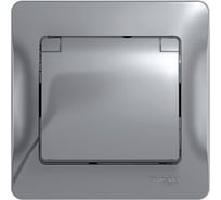 Розетка Systeme Electric (Schneider Electric) Glossa алюминий с/з со шторками с крышкой, IP20 GSL000346 15 шт 13606480658713