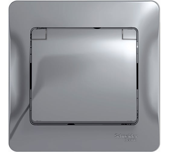 Розетка Systeme Electric (Schneider Electric) Glossa алюминий с/з со шторками с крышкой, IP20 GSL000346 15 шт 13606480658713 1