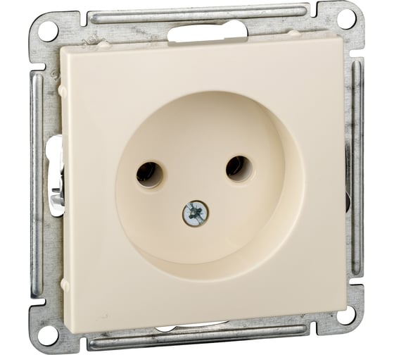 Розетка Systeme Electric (Schneider Electric) W59 без заземления без шторок, 16а, механизм, слоновая кость RS16-153-2-86 10 шт 13606480981750 1