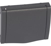 Лицевая панель Legrand Galea Life для розетки 2К+З с защитными шторками + крышка Dark Bronze 771222