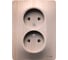 Розетка Systeme Electric Glossa сосна двойная без заземления, 16а, в сборе GSL001520 6 шт 4690201031802 1
