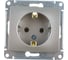 Механизм розетки Systeme Electric (Schneider Electric) 1-м СП Glossa 16А IP20 250В с заземл. платина GSL001243 10 шт 53606481208830 1