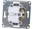 Механизм розетки Systeme Electric (Schneider Electric) 1-м СП Glossa 16А IP20 250В с заземл. платина GSL001243 10 шт 53606481208830 3