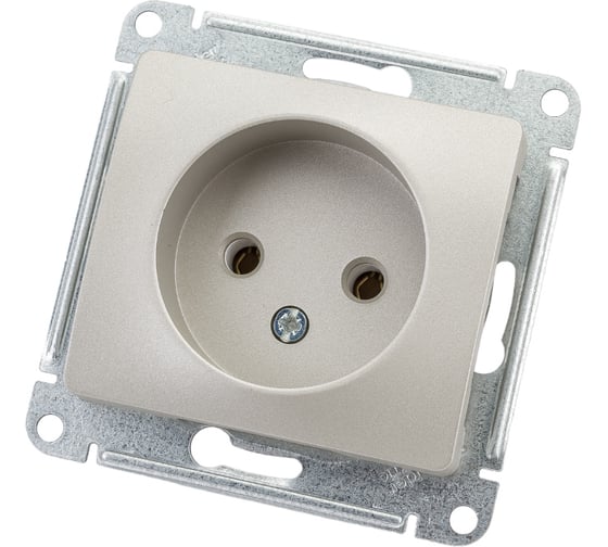 Механизм розетки Systeme Electric (Schneider Electric) 1-м СП Glossa 16А IP20 250В без заземл. платина GSL001241 5 шт 53606481208816 1