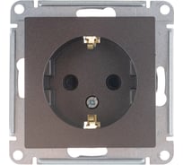 Механизм розетки Systeme Electric (Schneider Electric) 1-м СП ATLAS DESIGN с заземл. защ. шторки 16А мокко ATN000645 10 шт 13606489702134