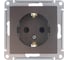 Механизм розетки Systeme Electric (Schneider Electric) 1-м СП ATLAS DESIGN с заземл. защ. шторки 16А мокко ATN000645 10 шт 13606489702134 1