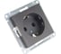 Механизм розетки Systeme Electric (Schneider Electric) 1-м СП ATLAS DESIGN с заземл. защ. шторки 16А мокко ATN000645 10 шт 13606489702134 5