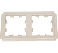 Рамка Systeme Electric Atlasdesign antique 2-постовая, универсальная, бежевый ATN100202 30 шт 4690201023708