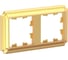 Рамка Systeme Electric Atlasdesign antique 2-постовая, универсальная, золото ATN101602 5 шт 4690201023784 2