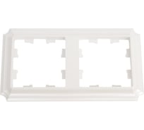 Рамка Systeme Electric Atlasdesign antique 2-постовая, универсальная, жемчуг ATN100402 10 шт 4690201027102