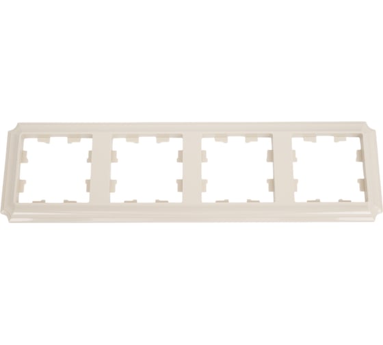 Рамка Systeme Electric Atlasdesign antique 4-постовая, универсальная, бежевый ATN100204 15 шт 4690201023944