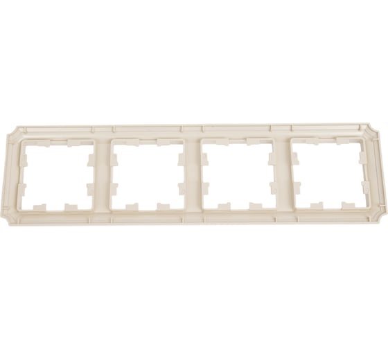 Рамка Systeme Electric Atlasdesign antique 4-постовая, универсальная, бежевый ATN100204 15 шт 4690201023944