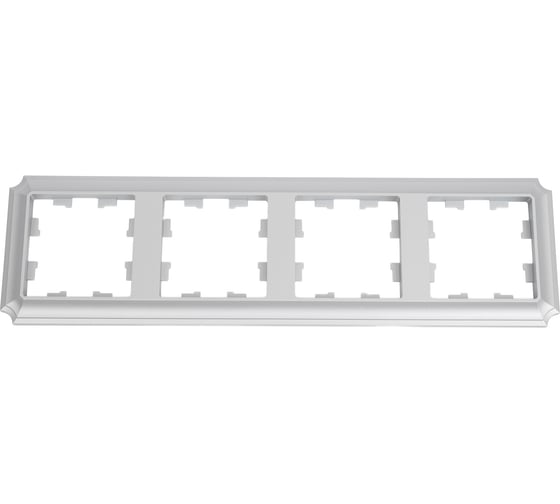 Рамка Systeme Electric Atlasdesign antique 4-постовая, универсальная, алюминий ATN100304 5 шт 4690201027447 1