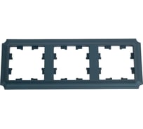 Рамка Systeme Electric Atlasdesign antique 3-постовая, универсальная, изумруд ATN100803 5 шт 4690201027348