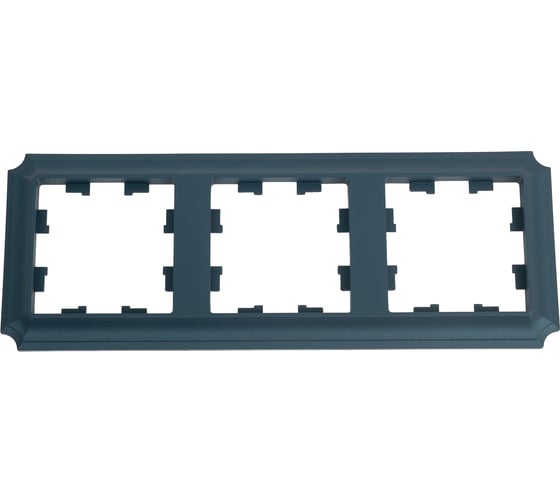 Рамка Systeme Electric Atlasdesign antique 3-постовая, универсальная, изумруд ATN100803 5 шт 4690201027348 1