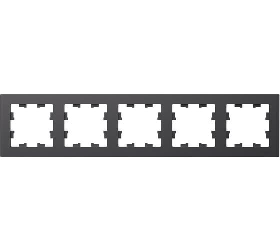 Рамка Systeme Electric Atlasdesign базальт 5-постовая, универсальная ATN001405 5 шт 4690201024385 1