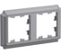 Рамка Systeme Electric Atlasdesign antique 2-постовая, универсальная, сталь ATN100902 5 шт 4690201027188 2