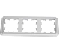 Рамка Systeme Electric Atlasdesign antique 3-постовая, универсальная, алюминий ATN100303 5 шт 4690201027263