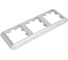 Рамка Systeme Electric Atlasdesign antique 3-постовая, универсальная, алюминий ATN100303 5 шт 4690201027263 2