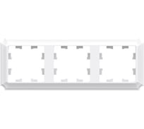 Рамка Systeme Electric Atlasdesign antique 3-постовая, универсальная, лотос ATN101303 5 шт 4690201027423