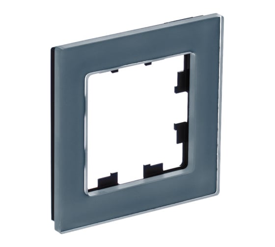 Рамка Systeme Electric Atlasdesign nature натуральное стекло грифель 1-ая ATN360701 15 шт 4690201020882 1