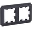 Рамка Systeme Electric Atlasdesign antique 2-постовая, универсальная, карбон ATN101002 5 шт 4690201023746 2