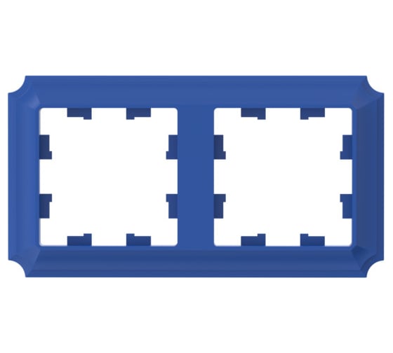 Рамка Systeme Electric Atlasdesign antique 2-постовая, универсальная, аквамарин ATN101102 5 шт 4690201027201 1