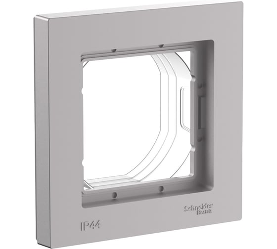 Рамка Systeme Electric Atlasdesign aqua алюминий 1-ая ip44 ATN440301 10 шт 4690201021063 1