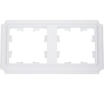 Рамка Systeme Electric Atlasdesign antique 2-постовая, универсальная, лотос ATN101302 5 шт 4690201027249