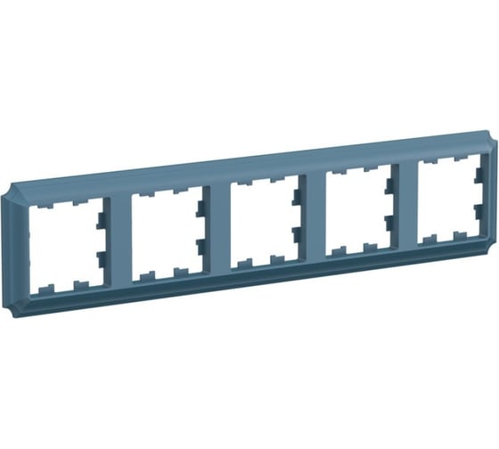 Рамка Systeme Electric Atlasdesign antique 5-постовая, универсальная, изумруд ATN100805 5 шт 4690201027706 1