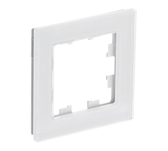 Рамка Systeme Electric Atlasdesign nature натуральное стекло белый 1-ая ATN360101 15 шт 4690201020707 1