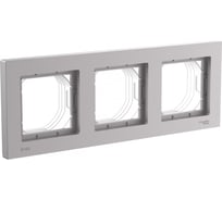 Рамка Systeme Electric Atlasdesign aqua алюминий 3-ая ip44 ATN440303 5 шт 4690201021100