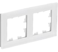 Рамка Systeme Electric Atlasdesign nature натуральное стекло белый 2-ая ATN360102 8 шт 4690201020721