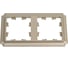 Рамка Systeme Electric Atlasdesign antique 2-постовая, универсальная, шампань ATN100502 10 шт 4690201023722 1