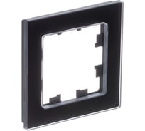 Рамка Systeme Electric Atlasdesign nature натуральное стекло черный 1-ая ATN361001 15 шт 4690201020974