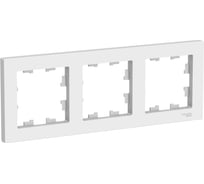 Рамка Systeme Electric Atlasdesign лотос 3-постовая, универсальная ATN001303 5 шт 4690201024286