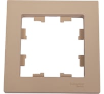Рамка Systeme Electric Atlasdesign песочный 1-ая ATN001201 10 шт 13606485819737